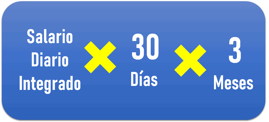 Pago de 3 Meses de Salario Diario Integrado
