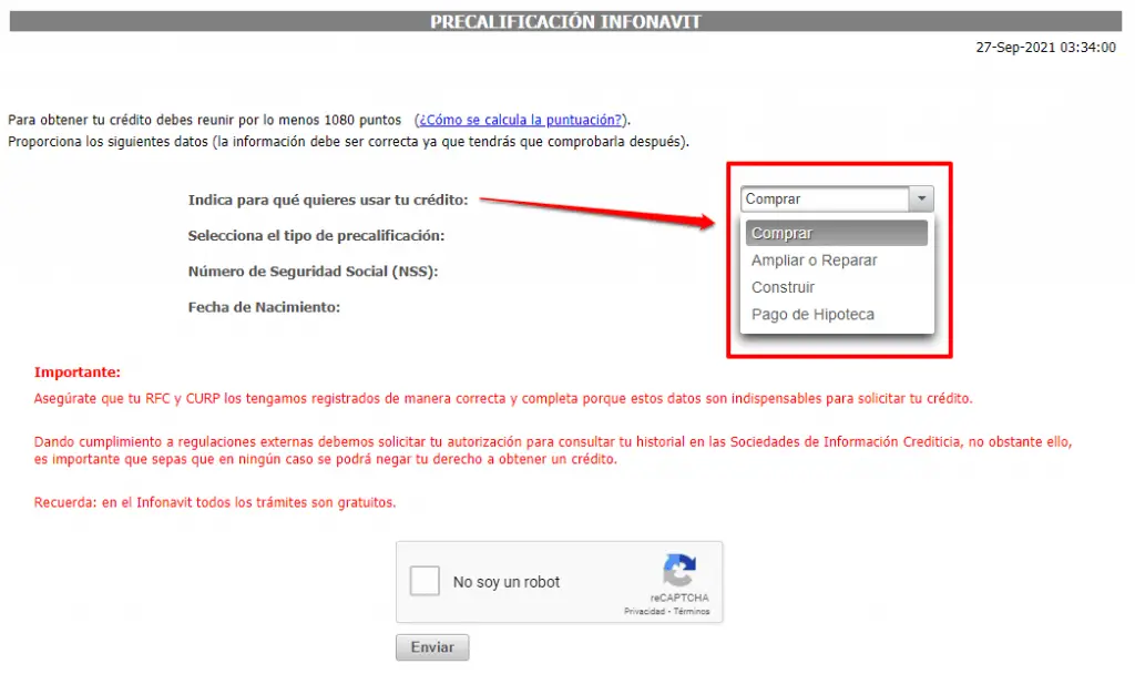 Conocer Mis Puntos INFONAVIT