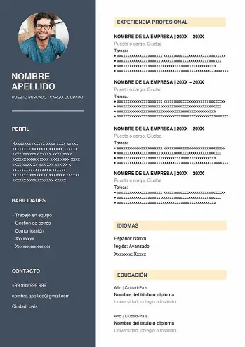 Solicitud de Empleo para Hombre