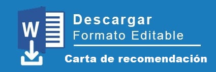 Carta de recomendación