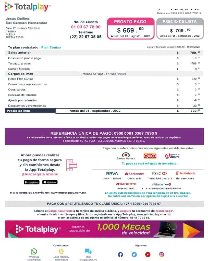 Descargar comprobante de domicilio totalplay image to u