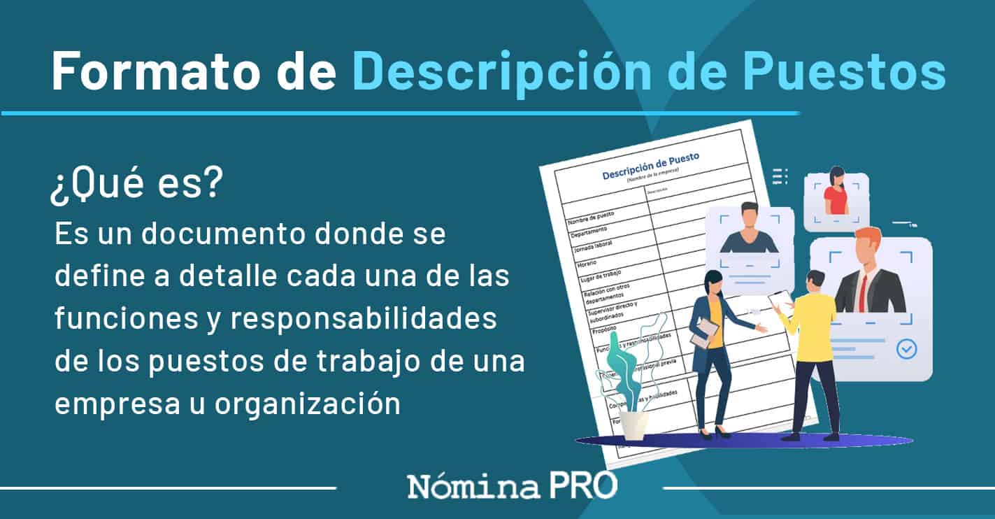 Formato de Descripción de Puestos de Trabajo. con Ejemplo