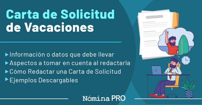 Carta de Solicitud de Vacaciones. Redactarla y qué incluir