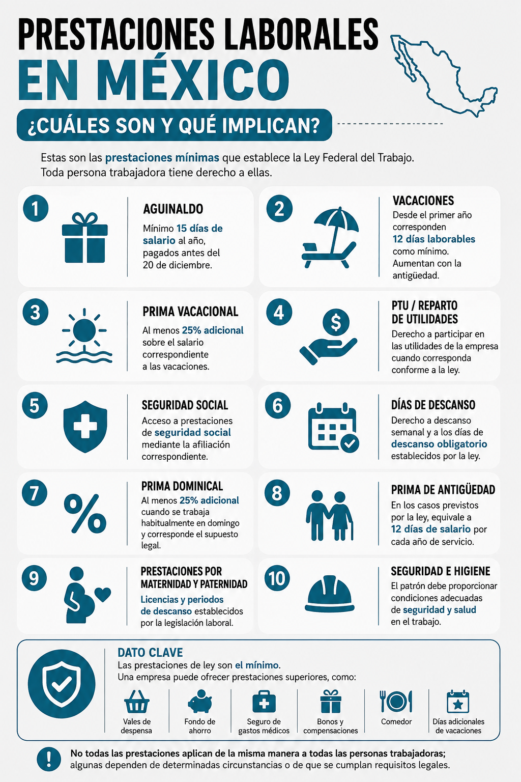 Prestaciones laborales en México Prestaciones laborales en México
